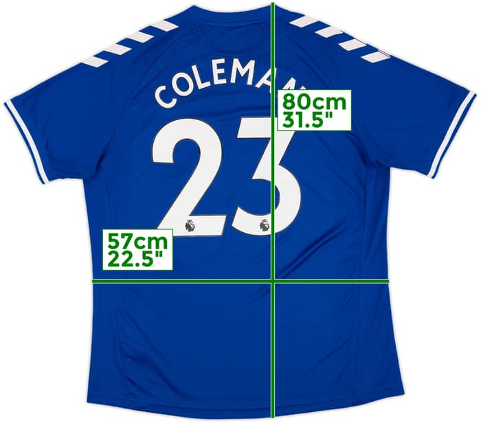 2020-21 Everton Home Shirt Coleman #23 - 8/10 - (XL)