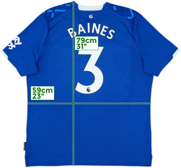 2019-20 Everton Home Shirt Baines #3 - 10/10 - (XXL)