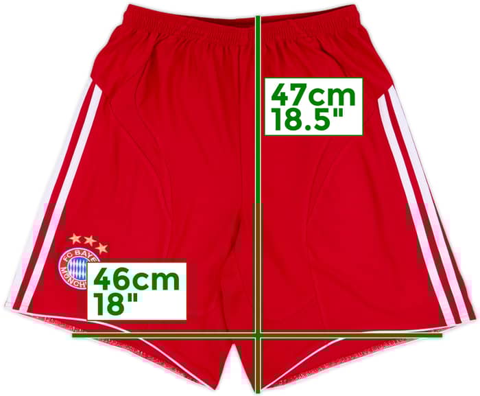 2007-09 Bayern Home Shorts - 9/10 - (XL.Boys)