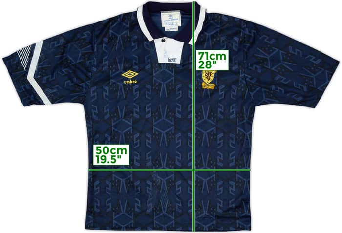 1991-94 Scotland Home Shirt - 7/10 - (L)