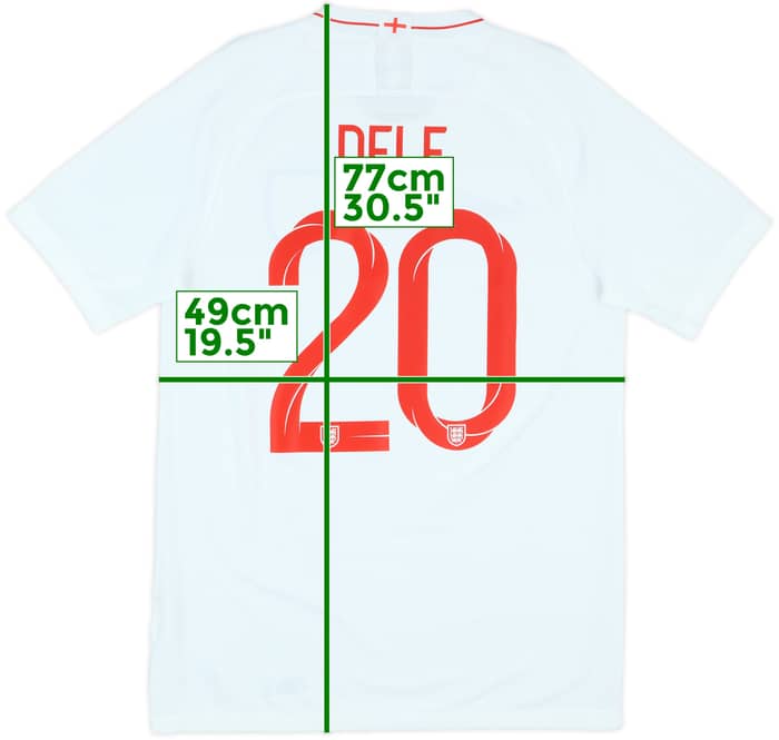 2018-19 England Home Shirt Dele #20 - 8/10 - (M)