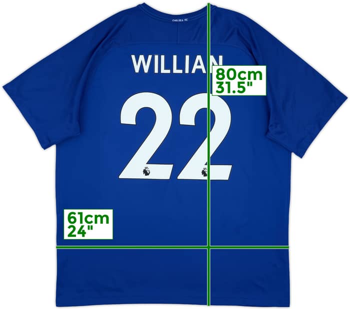 2017-18 Chelsea Home Shirt Willian #22 - 8/10 - (XXL)
