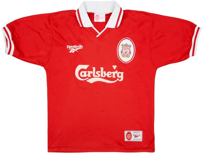 1996-98 Liverpool Home Shirt Owen #18 - 8/10 - (S)