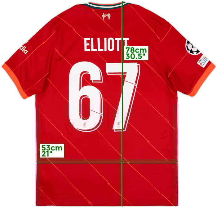 2021-22 Liverpool Home Shirt Elliott #67 - 10/10 - (L)