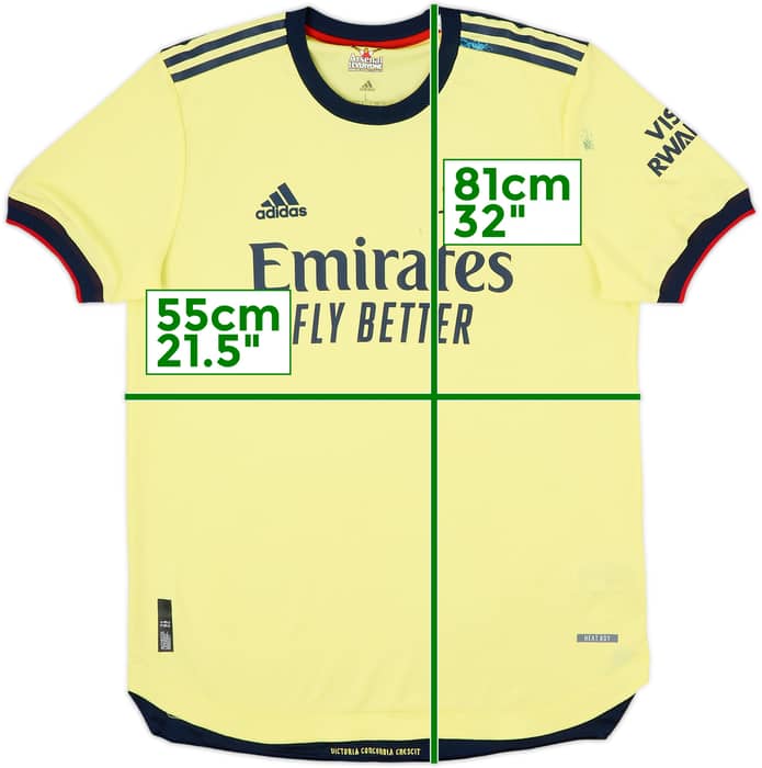 2021-22 Arsenal Authentic Away Shirt - 5/10 - (L)