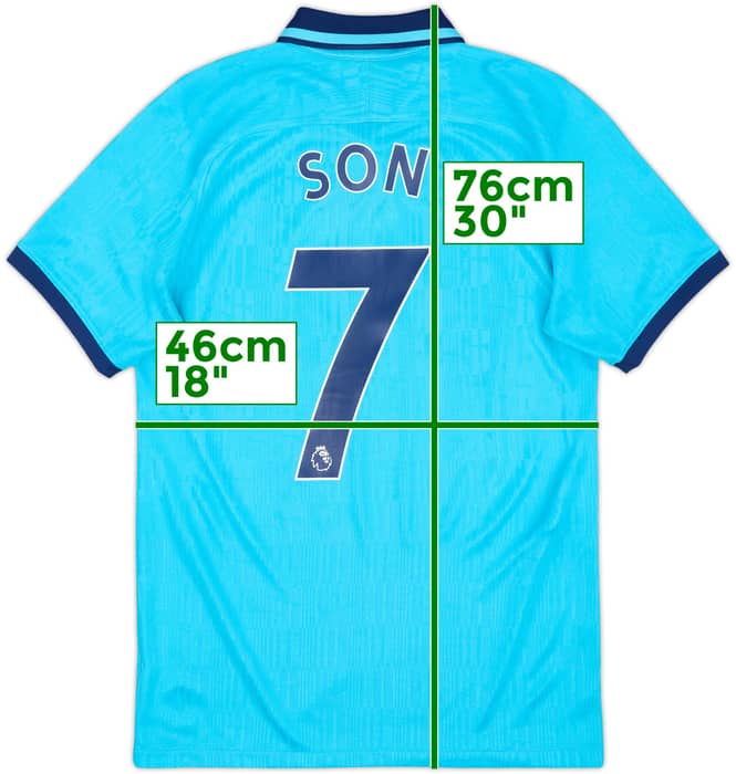 2019-20 Tottenham Third Shirt Son #7 - 8/10 - (S)