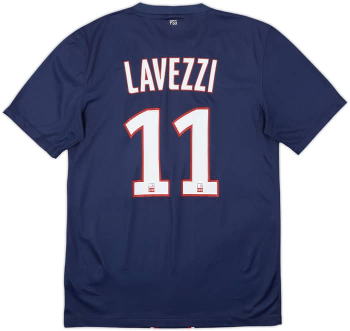 2012-13 Paris Saint-Germain Home Shirt Lavezzi #11 - 6/10 - (S)