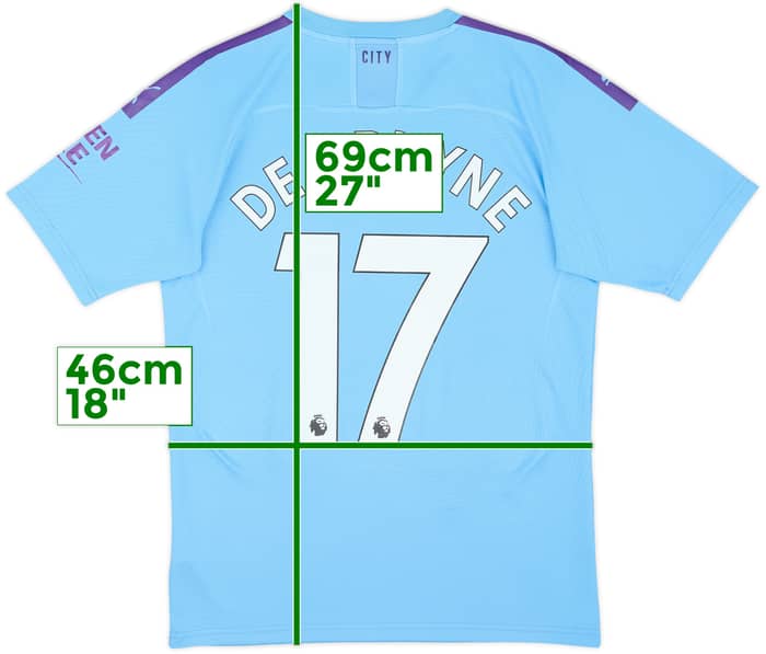 2019-20 Manchester City Home Shirt De Bruyne #17 - 5/10 - (S)