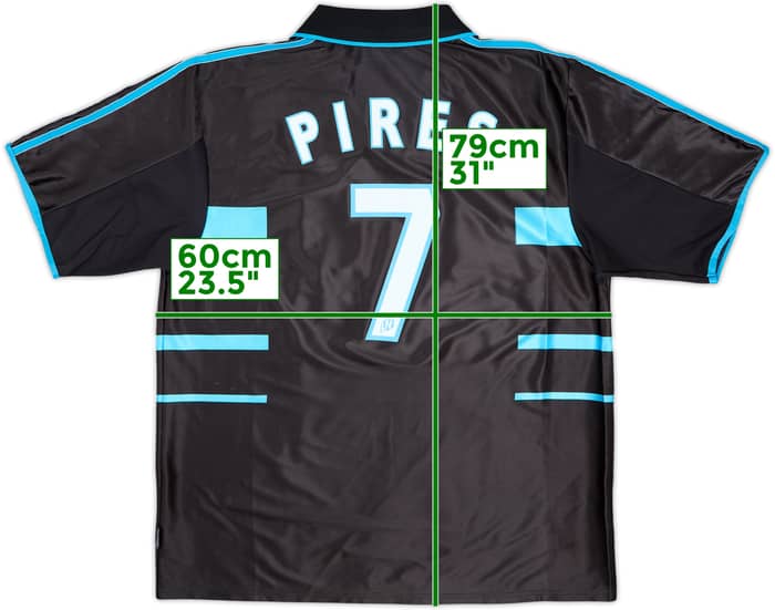 1999-00 Olympique Marseille Third Shirt Pires #7 - 8/10 - (XL)