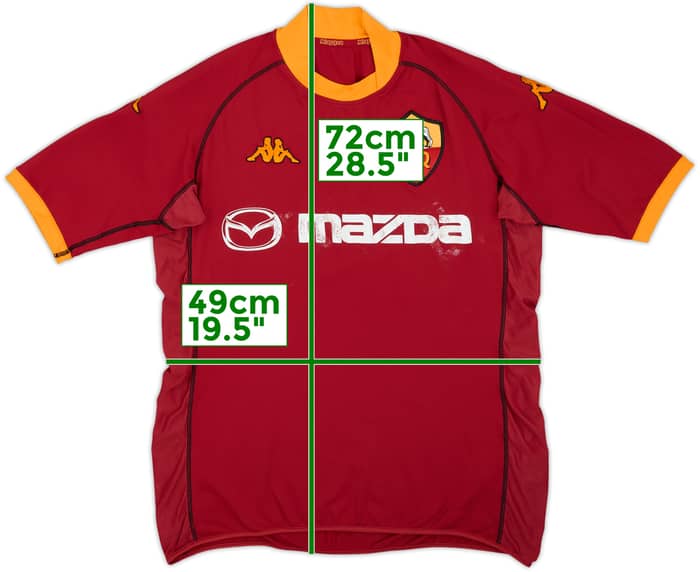 2007-08 Roma Home Shirt - 5/10 - (XL)