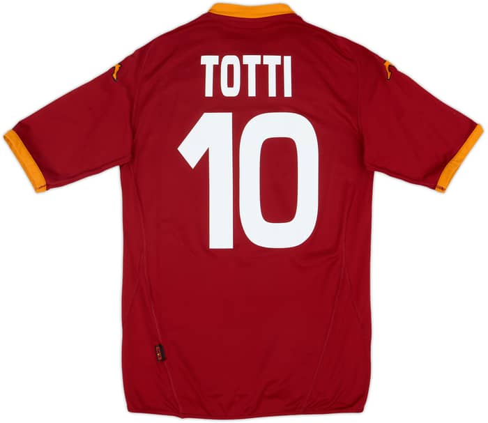 2002-03 Roma Home Shirt Totti #10 - 6/10 - (L)