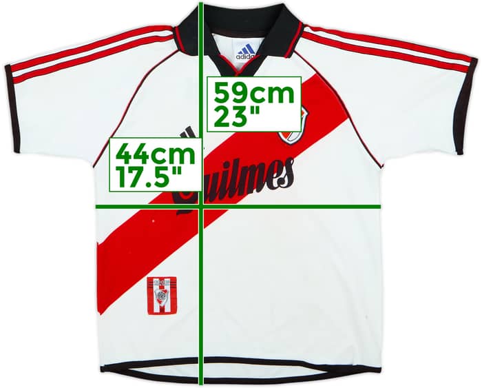 2000-02 River Plate Home Shirt - 4/10 - (S.Boys)