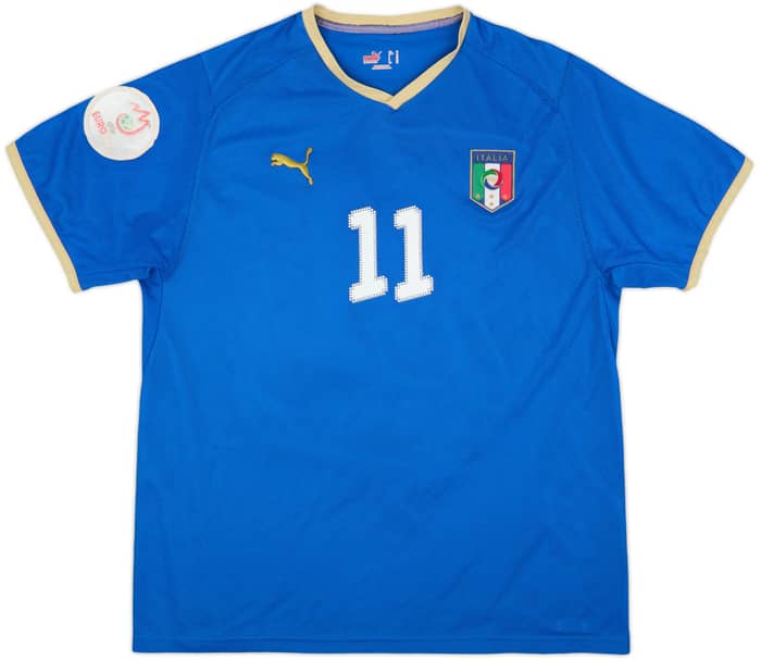 2007-08 Italy Home Shirt Di Natale #11 - 5/10 - (XL)