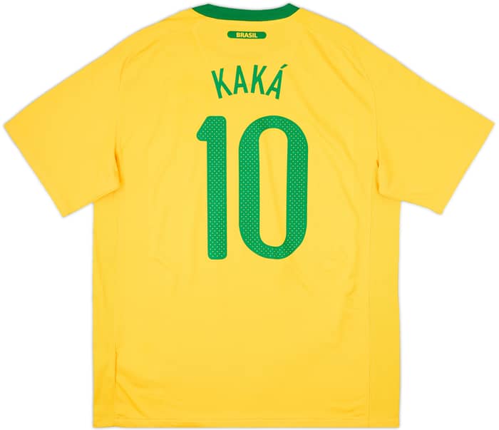 Camiseta de local de Brasil 2010-11 Kaka #10 (L)