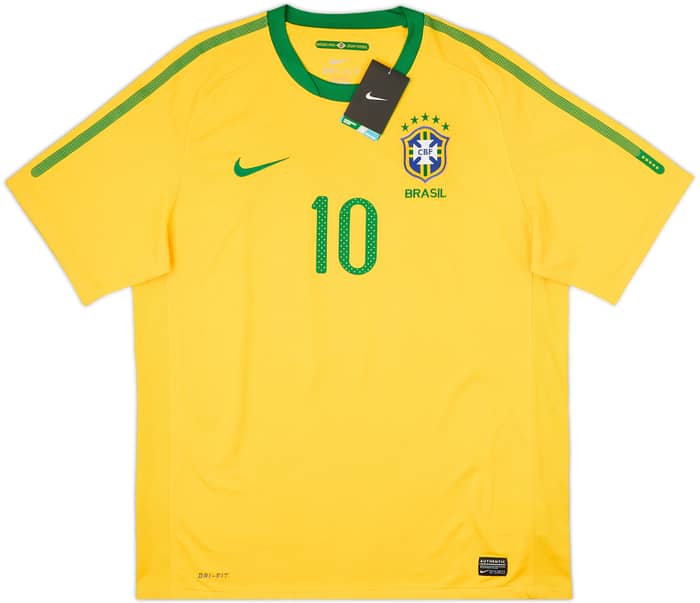 Camiseta de local de Brasil 2010-11 Kaka #10 (L)