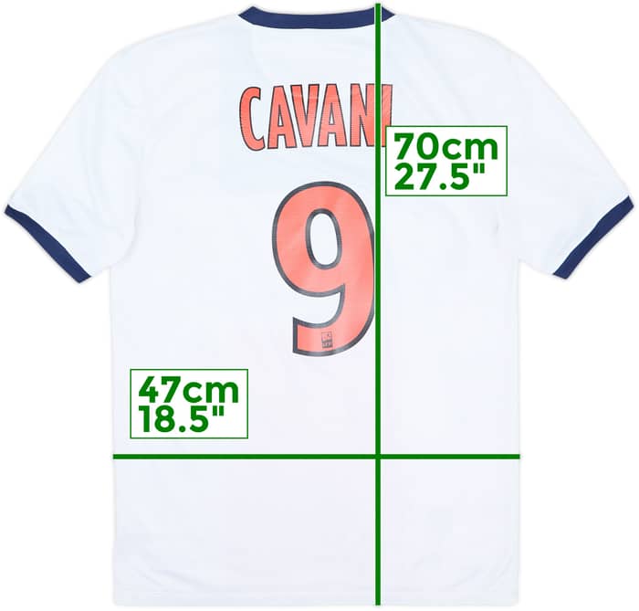 Camiseta de visitante del Paris Saint-Germain 2013-14 Cavani #9 - 5/10 - (S)