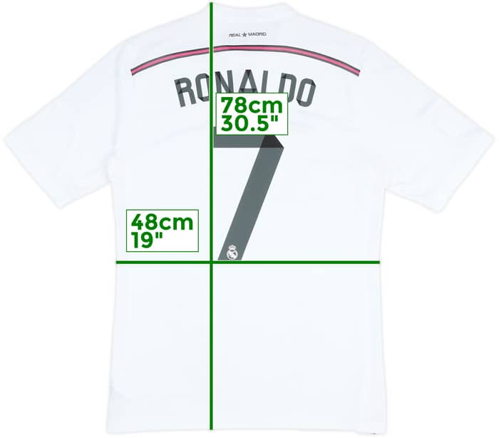 2014-15 Real Madrid Camiseta Local Ronaldo #7 - 7/10 - (L)