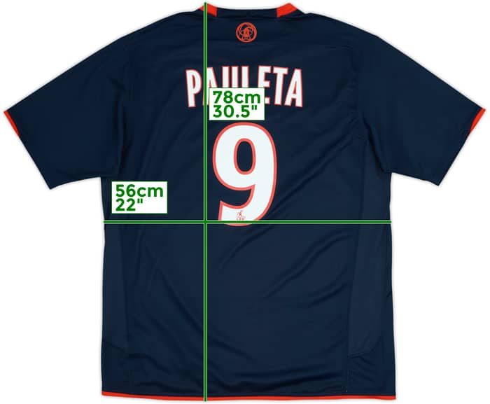 2007-08 Paris Saint-Germain Home Shirt Pauleta #9 - 8/10 - (L)