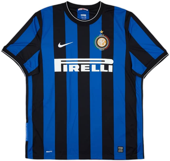 2009-10 Inter Milan Home Shirt Eto'o #9 - 10/10 - (XL)