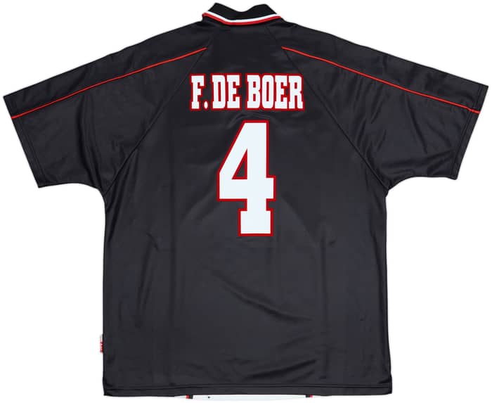 1998-99 Ajax Away Shirt F. De Boer #4 - 8/10 - (XL)