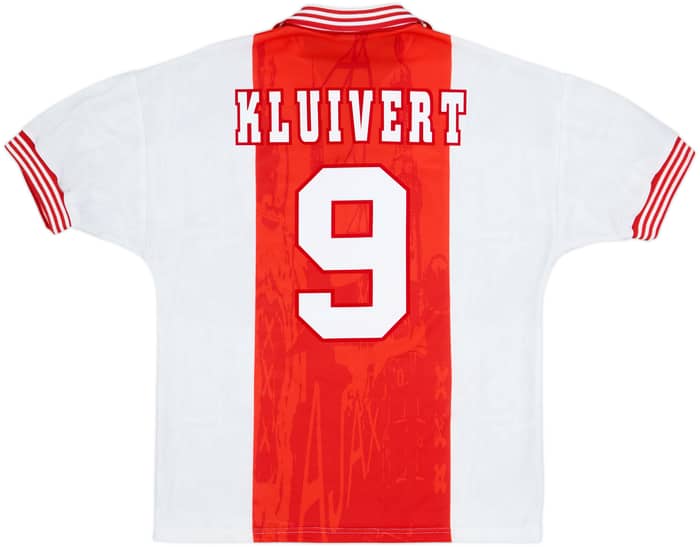 1996-97 Ajax Home Shirt Kluivert #9 - 8/10 - (XL)