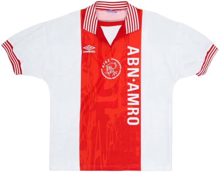 1996-97 Ajax Home Shirt Kluivert #9 - 8/10 - (XL)