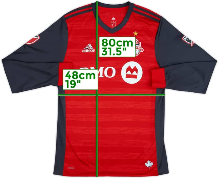 2018 Toronto FC Authentic Home L/S Shirt - 5/10 - (L)