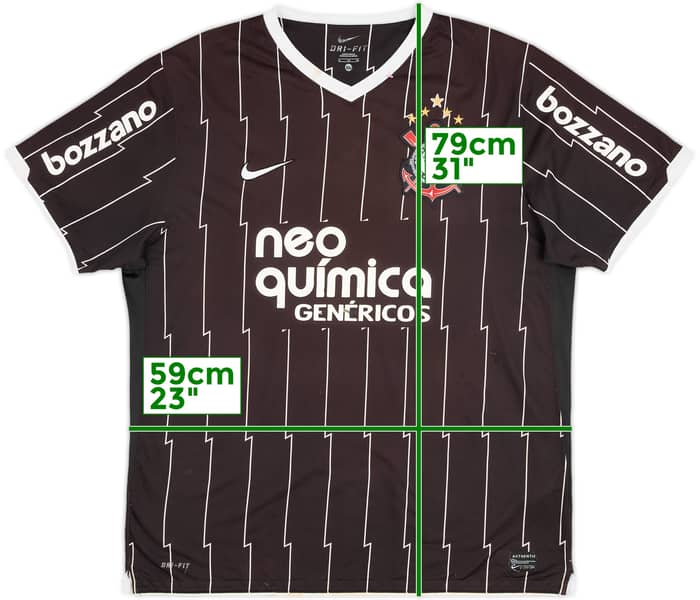 2011 Corinthians Away Shirt - 5/10 - (XL)