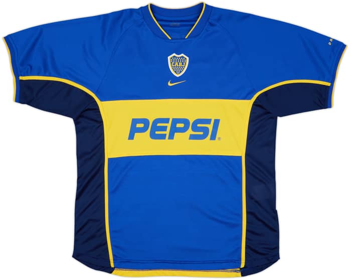 2002 Boca Juniors Home Shirt Delgado #16 - 9/10 - (L)