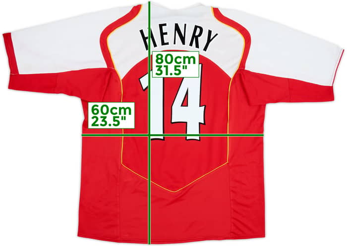 2004-05 Arsenal Home Shirt Henry #14 - 8/10 - (XXL)