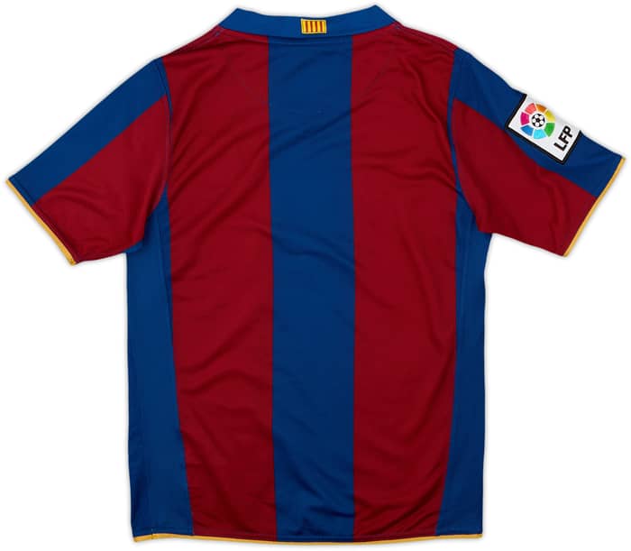 2007-08 Barcelona Home Shirt - 10/10 - (8-9 Years)