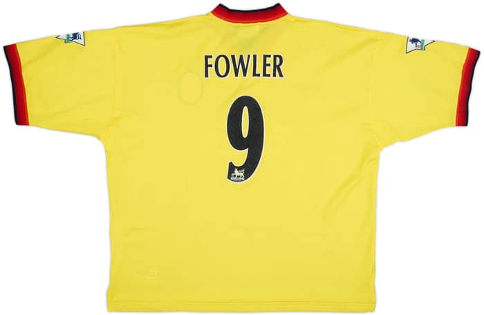 1997-99 Liverpool Away Shirt Fowler #9 - 8/10 - (XXL)