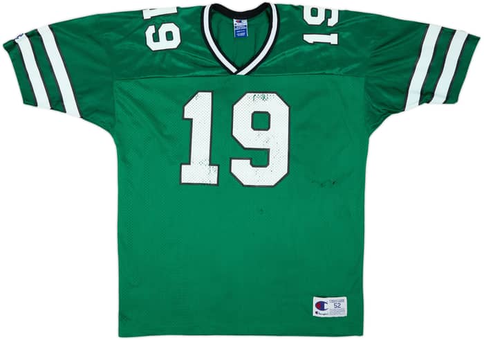 1996-97 New York Jets Johnson #19 Champion Home Jersey - 7/10 - (XXL)