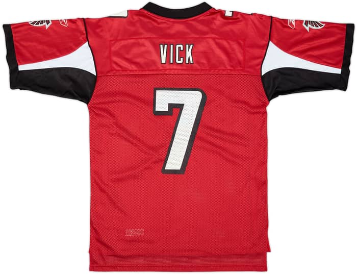 2005-06 Atlanta Falcons Vick #7 Reebok On Field Home Jersey - 8/10 - (M)
