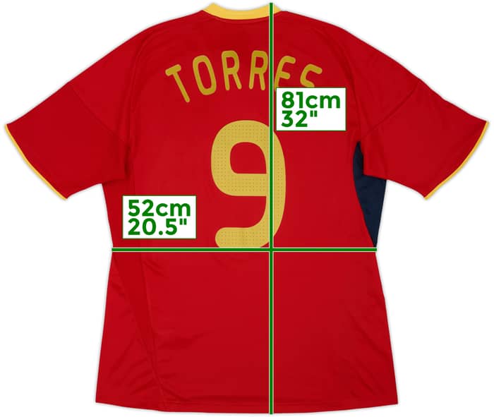 2009 Spain Home Shirt Torres #9 - 7/10 - (L)