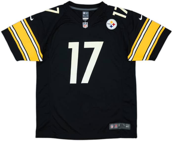 2012 Pittsburgh Steelers Wallace #17 Nike Game Home Jersey - 6/10 - (XL.Boys)