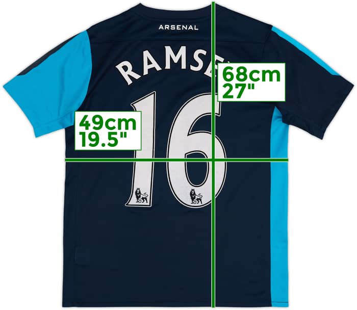 2011-12 Arsenal Away Shirt Ramsey #16 - 7/10 - (XL.Boys)