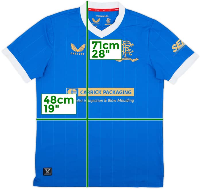 2021-22 Rangers Youth Match Issue Home Shirt #3