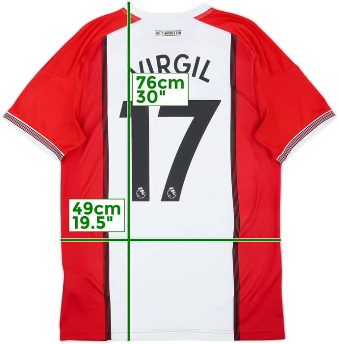 2017-18 Southampton Home Shirt Virgil #17 - 6/10 - (M)