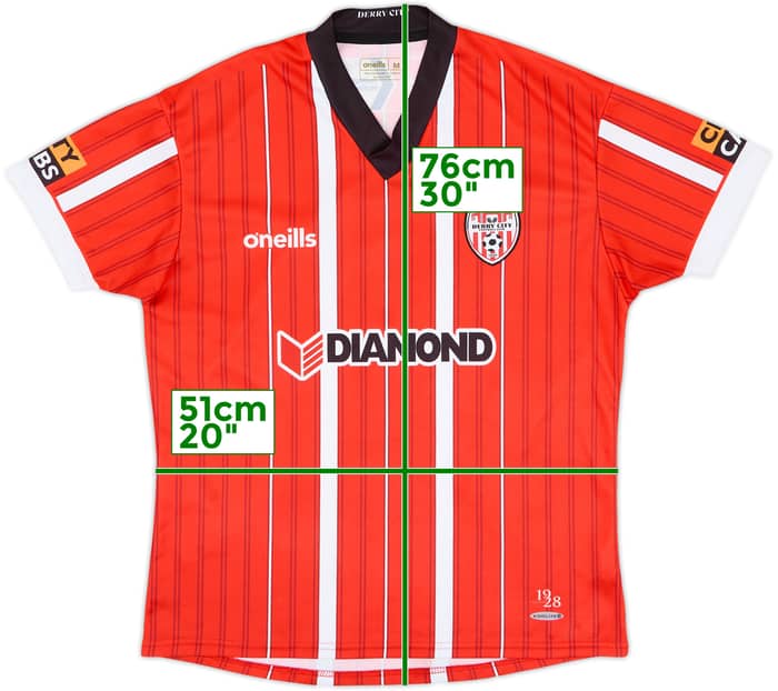2022-23 Derry City Home Shirt - 9/10 - (M)