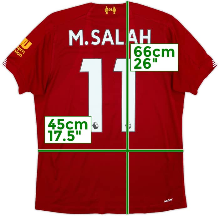 2019-20 Liverpool Home Shirt M.Salah #11 - 7/10 - (XL.Boys)