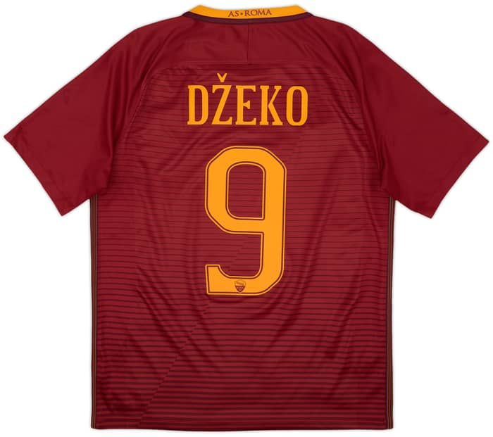 2016-17 Roma Home Shirt Dzeko #9 - 10/10 - (M)