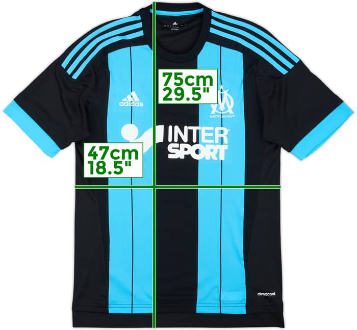 2015-16 Olympique Marseille Away Shirt - 8/10 - (S)