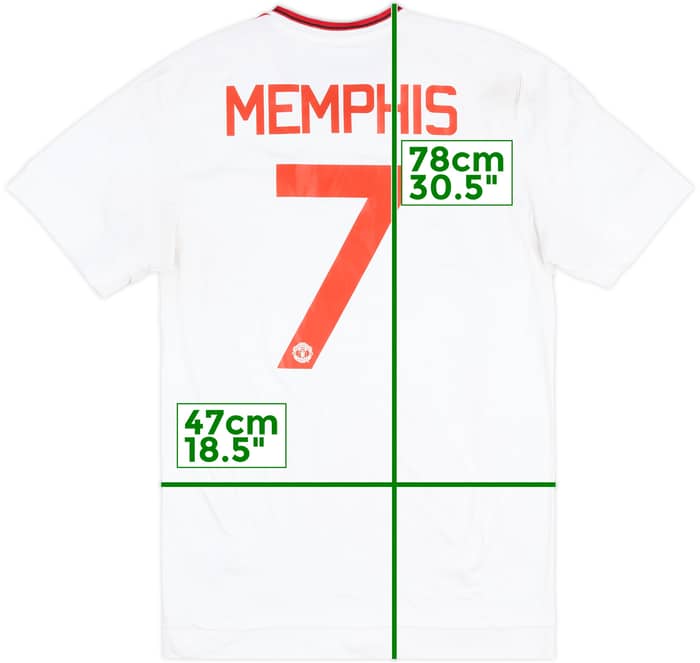 2015-16 Manchester United Away Shirt Memphis #7 - 5/10 - (M)