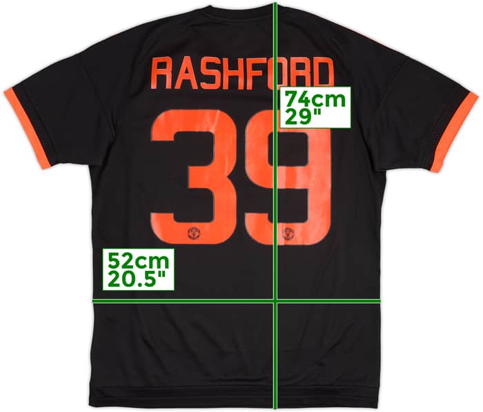 2015-16 Manchester United Third Shirt Rashford #39 - 8/10 - (L)