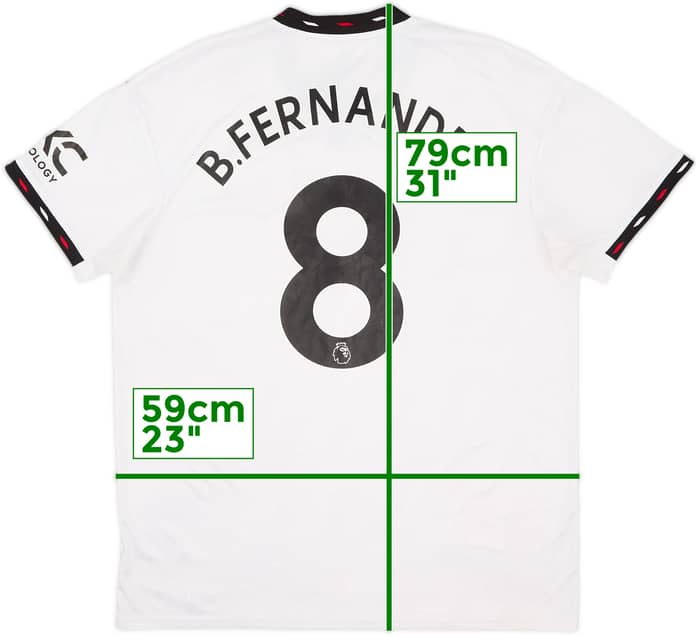 2022-23 Manchester United Away Shirt B.Fernandes #8 - 8/10 - (XL)