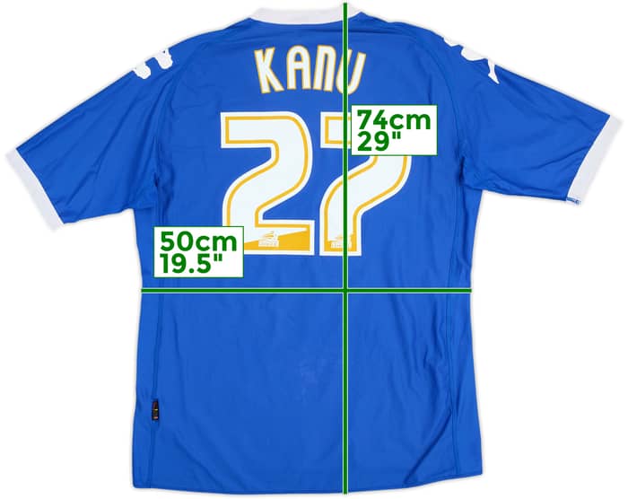 2010-11 Portsmouth Home Shirt Kanu #27 - 5/10 - (L)