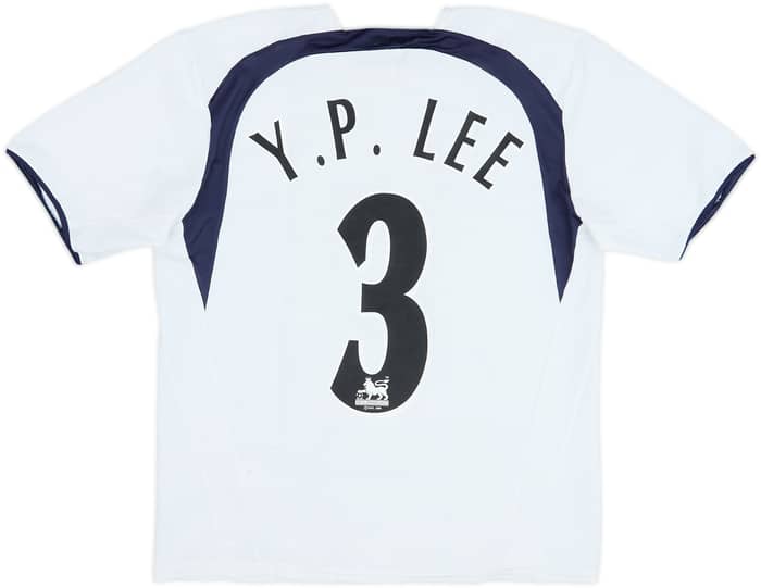 2006-07 Tottenham Home Shirt Y.P. Lee #3 - 8/10 - (XL.Boys)