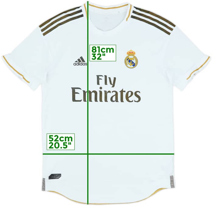 2019-20 Real Madrid Authentic Home Shirt - 4/10 - (M)