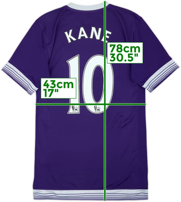 2015-16 Tottenham Third Shirt Kane #10 - 9/10 - (S)